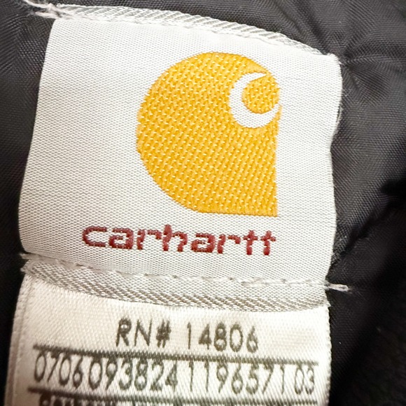 Vintage 2XL Carhartt Mens Brown Insulated Work Vest - Picture 5 of 10